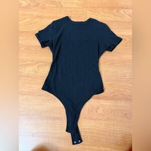 SKIMS Black T Shirt Bodysuit